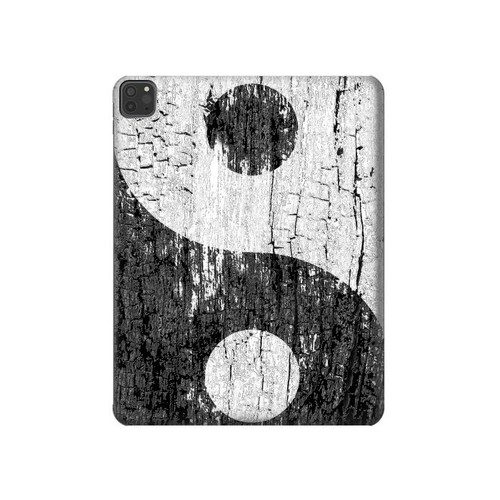 W2489 Yin Yang Wood Graphic Printed Tablet Hard Case For iPad Pro 11 (2021,2020,2018, 3rd, 2nd, 1st)