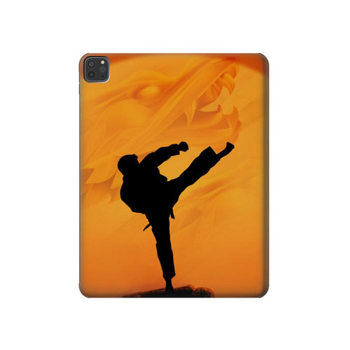 W3024 Kung Fu Karate Fighter Tablet Hard Case For iPad Pro 11 (2021,2020,2018, 3rd, 2nd, 1st)