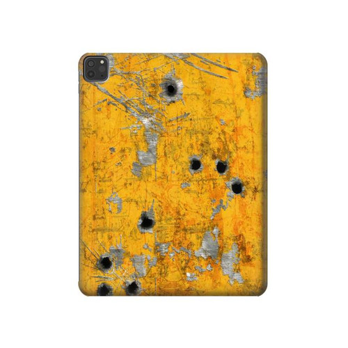 W3528 Bullet Rusting Yellow Metal Tablet Hard Case For iPad Pro 11 (2021,2020,2018, 3rd, 2nd, 1st)