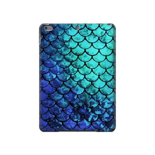 W3047 Green Mermaid Fish Scale Tablet Hard Case For iPad Pro 10.5, iPad Air (2019, 3rd)