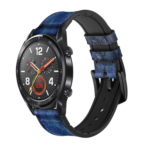 CA0713 Wolf Dream Catcher Silicone & Leather Smart Watch Band Strap For Wristwatch Smartwatch