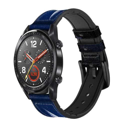 CA0797 Islamic Ramadan Silicone & Leather Smart Watch Band Strap For Wristwatch Smartwatch