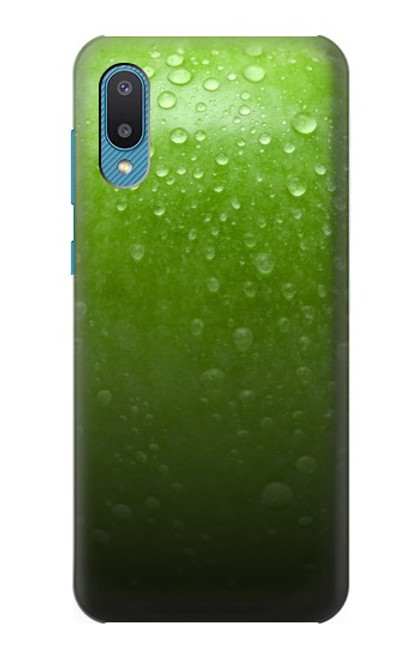 W2475 Green Apple Texture Seamless Hard Case and Leather Flip Case For Samsung Galaxy A04, Galaxy A02, M02