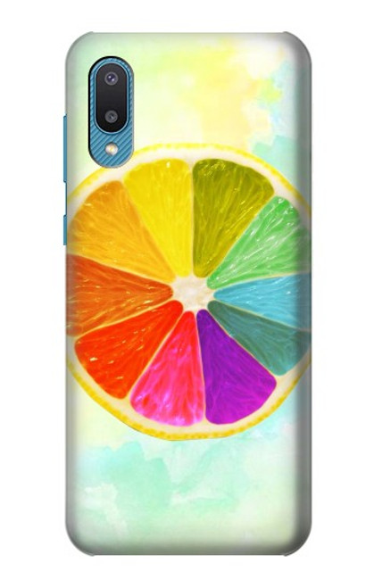 W3493 Colorful Lemon Hard Case and Leather Flip Case For Samsung Galaxy A04, Galaxy A02, M02