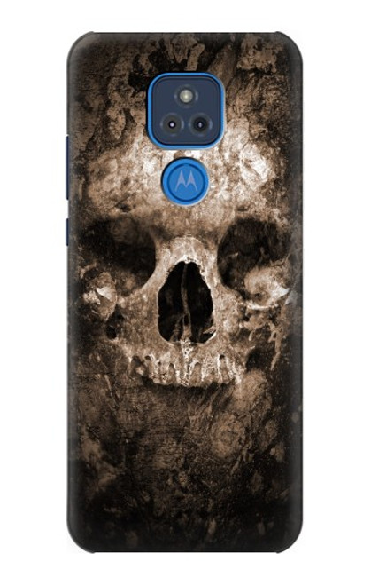 W0552 Skull Hard Case and Leather Flip Case For Motorola Moto G Play (2021)