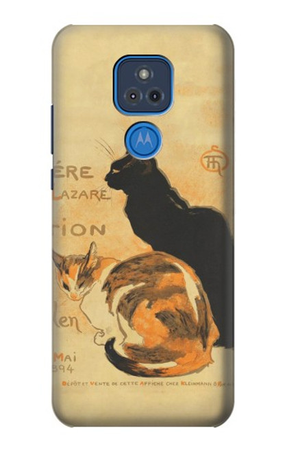 W3229 Vintage Cat Poster Hard Case and Leather Flip Case For Motorola Moto G Play (2021)