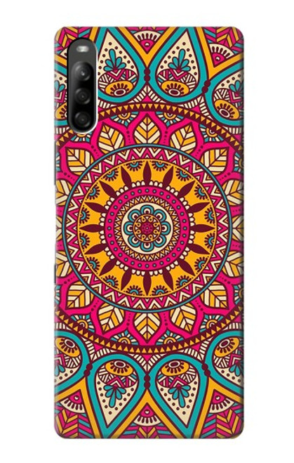 W3694 Hippie Art Pattern Hard Case and Leather Flip Case For Sony Xperia L5