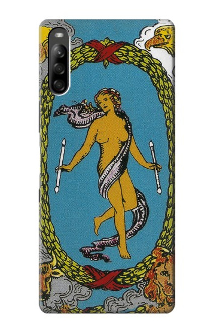 W3746 Tarot Card The World Hard Case and Leather Flip Case For Sony Xperia L5