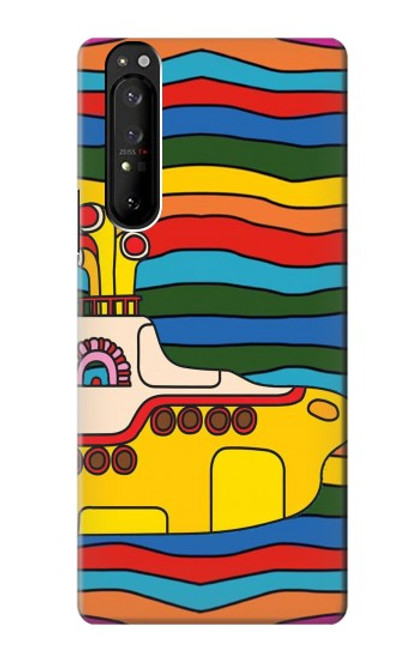 W3599 Hippie Submarine Hard Case and Leather Flip Case For Sony Xperia 1 III