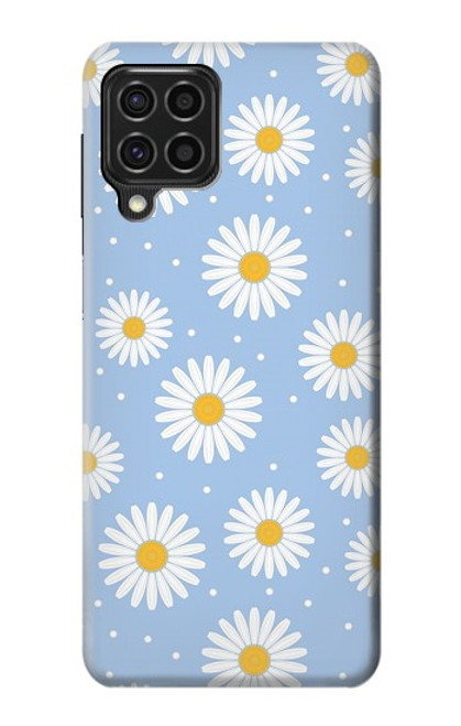 W3681 Daisy Flowers Pattern Hard Case and Leather Flip Case For Samsung Galaxy F62