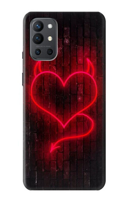 W3682 Devil Heart Hard Case and Leather Flip Case For OnePlus 9R