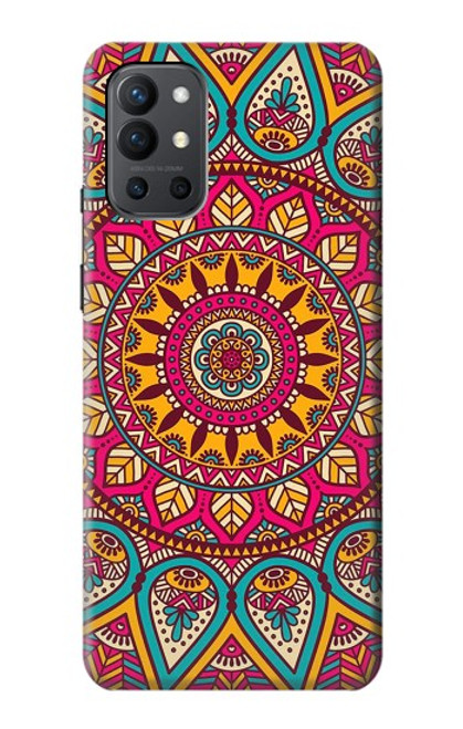 W3694 Hippie Art Pattern Hard Case and Leather Flip Case For OnePlus 9R