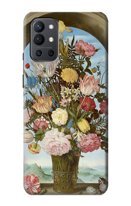 W3749 Vase of Flowers Hard Case and Leather Flip Case For OnePlus 9R