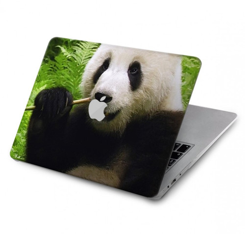 W1073 Panda Enjoy Eating Hard Case Cover For MacBook Air 13″ - A1932, A2179, A2337