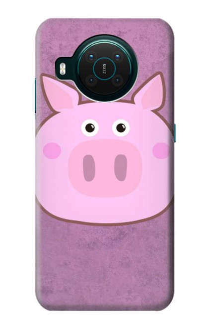 W3269 Pig Cartoon Hard Case and Leather Flip Case For Nokia X10