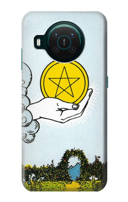 W3722 Tarot Card Ace of Pentacles Coins Hard Case and Leather Flip Case For Nokia X10