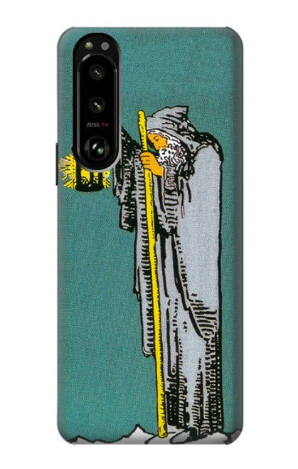 W3741 Tarot Card The Hermit Hard Case and Leather Flip Case For Sony Xperia 5 III