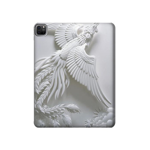 W0516 Phoenix Carving Tablet Hard Case For iPad Pro 12.9 (2022,2021,2020,2018, 3rd, 4th, 5th, 6th)