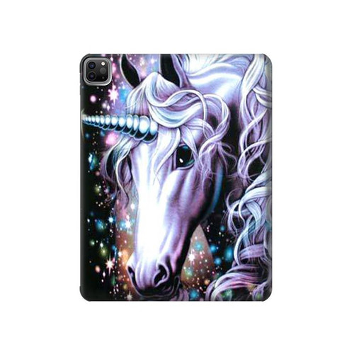 W0749 Unicorn Horse Tablet Hard Case For iPad Pro 12.9 (2022, 2021, 2020, 2018), Air 13 (2024)