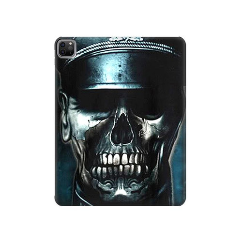 W0754 Skull Soldier Zombie Tablet Hard Case For iPad Pro 12.9 (2022,2021,2020,2018, 3rd, 4th, 5th, 6th)