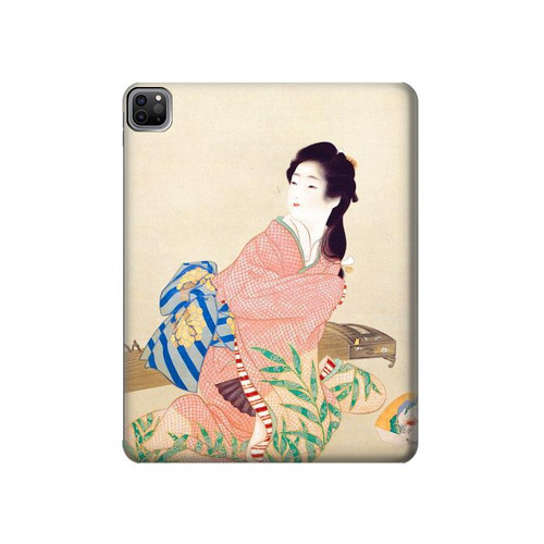 W0889 Japan Art Kimono Tablet Hard Case For iPad Pro 12.9 (2022,2021,2020,2018, 3rd, 4th, 5th, 6th)