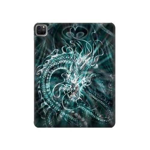 W1006 Digital Chinese Dragon Tablet Hard Case For iPad Pro 12.9 (2022, 2021, 2020, 2018), Air 13 (2024)