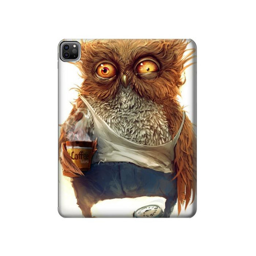 W1133 Wake up Owl Tablet Hard Case For iPad Pro 12.9 (2022,2021,2020,2018, 3rd, 4th, 5th, 6th)