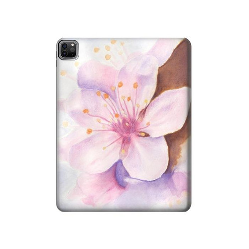 W1415 Sakura Blossom Art Tablet Hard Case For iPad Pro 12.9 (2022,2021,2020,2018, 3rd, 4th, 5th, 6th)