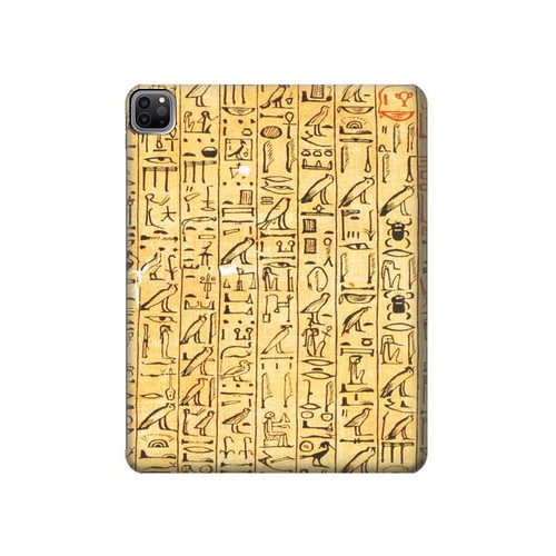 W1625 Egyptian Coffin Texts Tablet Hard Case For iPad Pro 12.9 (2022,2021,2020,2018, 3rd, 4th, 5th, 6th)