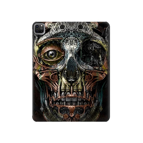 W1685 Steampunk Skull Head Tablet Hard Case For iPad Pro 12.9 (2022,2021,2020,2018, 3rd, 4th, 5th, 6th)