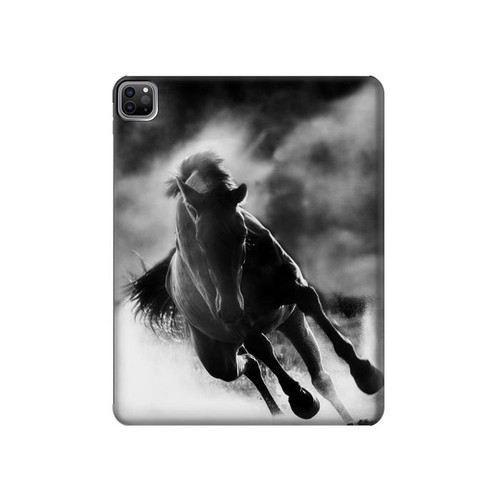 W1860 Running Horse Tablet Hard Case For iPad Pro 12.9 (2022, 2021, 2020, 2018), Air 13 (2024)