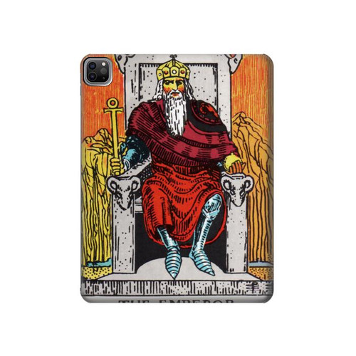 W2808 Tarot Card The Emperor Tablet Hard Case For iPad Pro 12.9 (2022, 2021, 2020, 2018), Air 13 (2024)