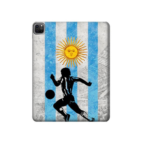 W2977 Argentina Football Soccer Tablet Hard Case For iPad Pro 12.9 (2022,2021,2020,2018, 3rd, 4th, 5th, 6th)