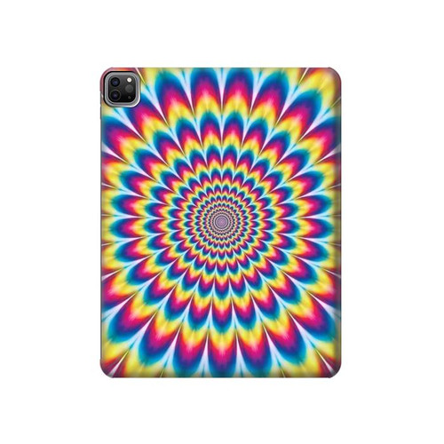 W3162 Colorful Psychedelic Tablet Hard Case For iPad Pro 12.9 (2022, 2021, 2020, 2018), Air 13 (2024)