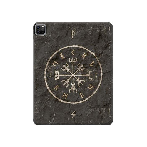 W3413 Norse Ancient Viking Symbol Tablet Hard Case For iPad Pro 12.9 (2022, 2021, 2020, 2018), Air 13 (2024)