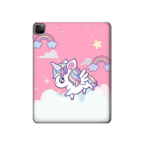 W3518 Unicorn Cartoon Tablet Hard Case For iPad Pro 12.9 (2022, 2021, 2020, 2018), Air 13 (2024)