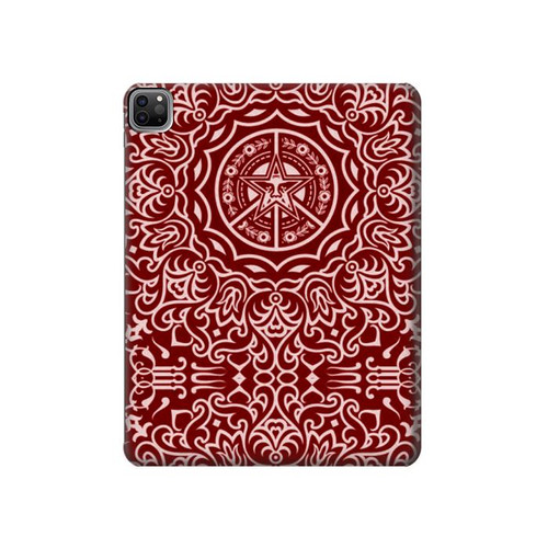 W3556 Yen Pattern Tablet Hard Case For iPad Pro 12.9 (2022,2021,2020,2018, 3rd, 4th, 5th, 6th)