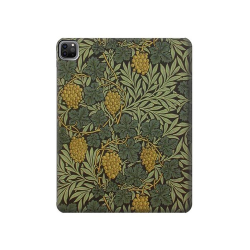 W3662 William Morris Vine Pattern Tablet Hard Case For iPad Pro 12.9 (2022, 2021, 2020, 2018), Air 13 (2024)