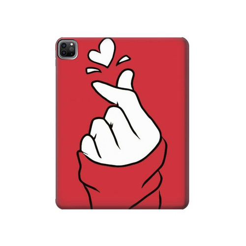 W3701 Mini Heart Love Sign Tablet Hard Case For iPad Pro 12.9 (2022,2021,2020,2018, 3rd, 4th, 5th, 6th)