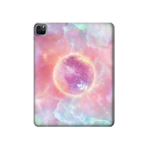 W3709 Pink Galaxy Tablet Hard Case For iPad Pro 12.9 (2022,2021,2020,2018, 3rd, 4th, 5th, 6th)