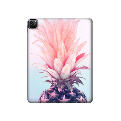 W3711 Pink Pineapple Tablet Hard Case For iPad Pro 12.9 (2022,2021,2020,2018, 3rd, 4th, 5th, 6th)