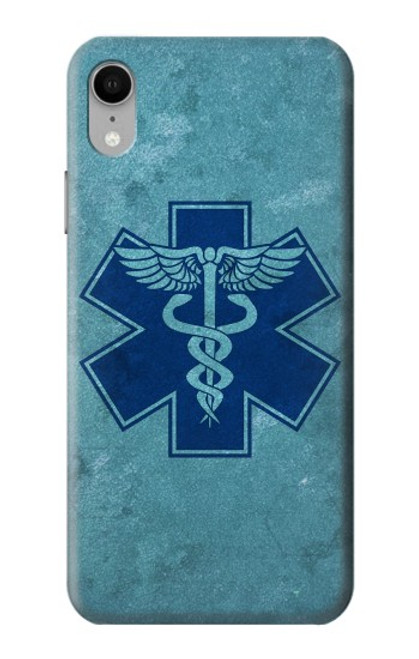 W3824 Caduceus Medical Symbol Hard Case and Leather Flip Case For iPhone XR