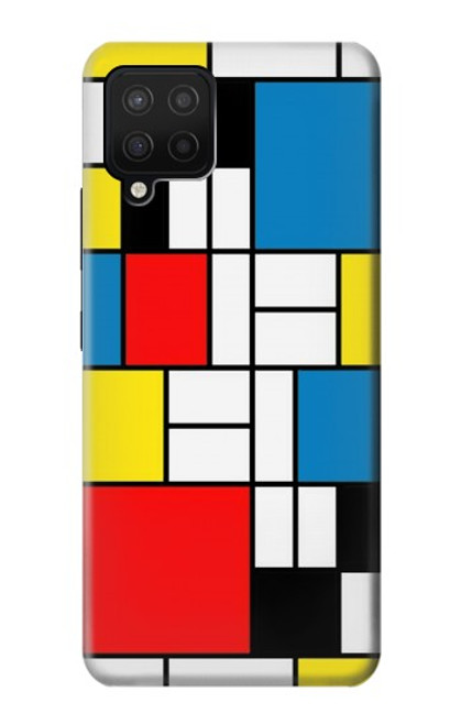 W3814 Piet Mondrian Line Art Composition Hard Case and Leather Flip Case For Samsung Galaxy A12