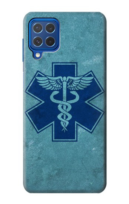 W3824 Caduceus Medical Symbol Hard Case and Leather Flip Case For Samsung Galaxy M62