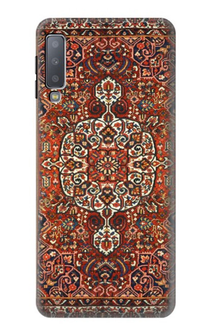 W3813 Persian Carpet Rug Pattern Hard Case and Leather Flip Case For Samsung Galaxy A7 (2018)