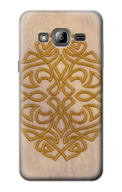 W3796 Celtic Knot Hard Case and Leather Flip Case For Samsung Galaxy J3 (2016)
