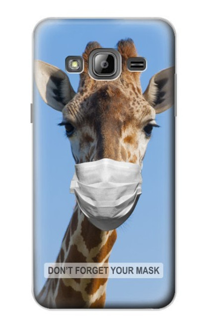 W3806 Giraffe New Normal Hard Case and Leather Flip Case For Samsung Galaxy J3 (2016)