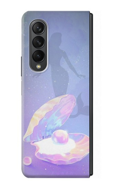 W3823 Beauty Pearl Mermaid Hard Case For Samsung Galaxy Z Fold 3 5G