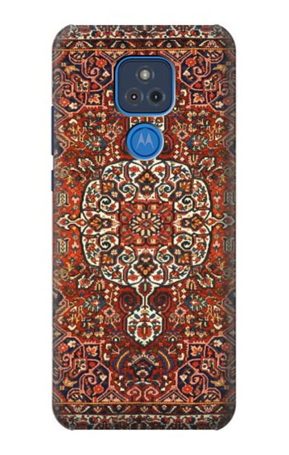 W3813 Persian Carpet Rug Pattern Hard Case and Leather Flip Case For Motorola Moto G Play (2021)