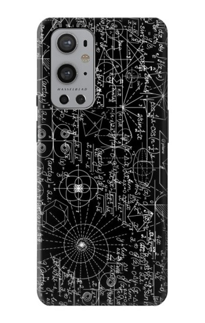 W3808 Mathematics Blackboard Hard Case and Leather Flip Case For OnePlus 9 Pro